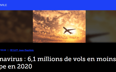 Coronavirus : 6,1 millions de vols en moins en Europe en 2020