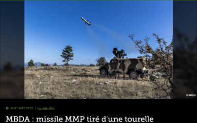 MBDA : missile MMP tiré d&rsquo;une tourelle téléopérée