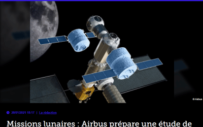 Missions lunaires : Airbus prépare une étude de croiseur pour l&rsquo;ESA