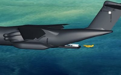 Un avion de transport A400M va bientôt tester la capacité de larguer des « effecteurs connectés » en vol