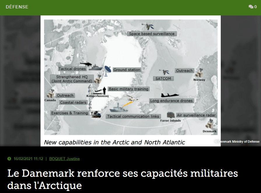 Le Danemark renforce ses capacités militaires dans l’Arctique