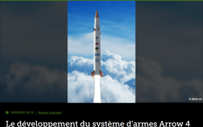 Le développement du système d&rsquo;armes Arrow 4 est lancé