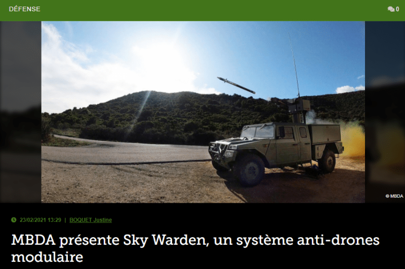 MBDA présente Sky Warden, un système anti-drones modulaire