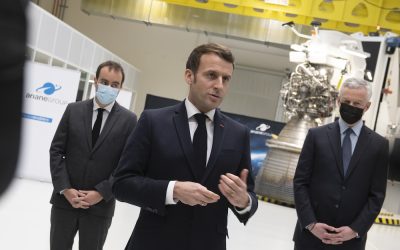ArianeGroup : visite d&rsquo;Emmanuel Macron et signature d’un contrat avec le CNES pour les essais du nouveau moteur Prometheus