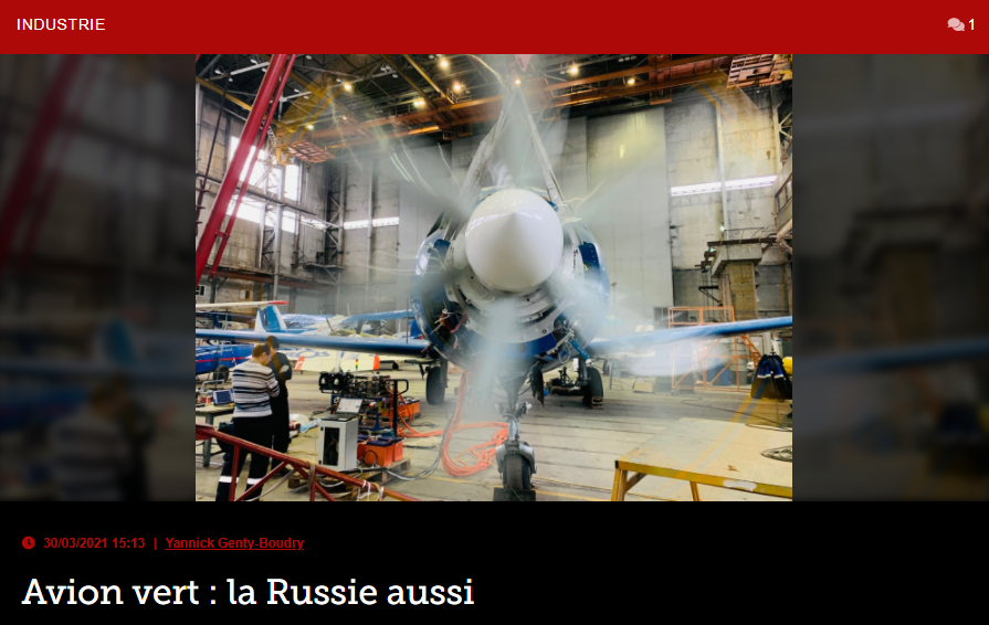 Avion vert : la Russie aussi