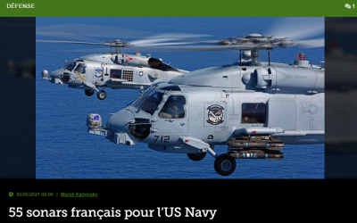 55 sonars français pour l’US Navy