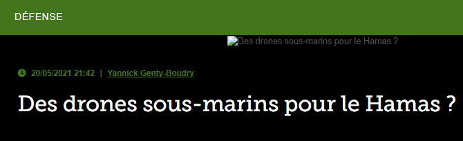 Des drones sous-marins pour le Hamas ?