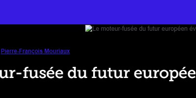 Le moteur-fusée du futur européen évolue