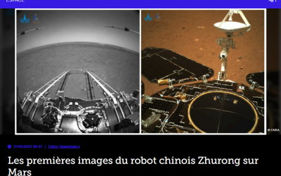 Les premières images du robot chinois Zhurong sur Mars