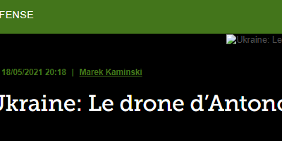 Ukraine: Le drone d’Antonov 