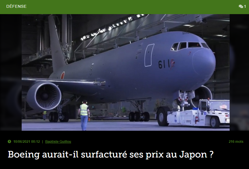 Boeing aurait-il surfacturé ses prix au Japon ?