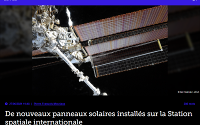 De nouveaux panneaux solaires installés sur la Station spatiale internationale