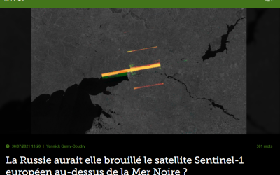La Russie aurait elle brouillé le satellite Sentinel-1 européen au-dessus de la Mer Noire ?