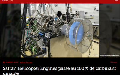 Safran Helicopter Engines passe au 100 % de carburant durable