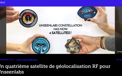Un quatrième satellite de géolocalisation RF pour Unseenlabs