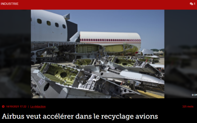 Airbus veut accélérer dans le recyclage avions