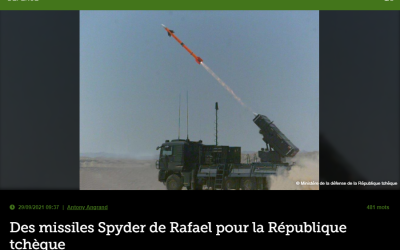 Des missiles Spyder de Rafael pour la République tchèque