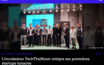 L&rsquo;incubateur TechTheMoon intègre ses premières startups lunaires