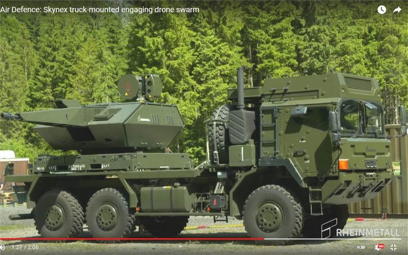 Rheinmetall demonstrates Skynex 35mm Air Defense Gun System to counter swarm of drones | Defense News November 2021 Global Security army industry | Defense Security global news industry army year 2021 | Archive News year