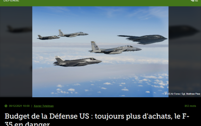 Budget de la Défense US : toujours plus d&rsquo;achats, le F-35 en danger