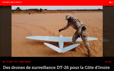 Des drones de surveillance DT-26 pour la Côte d’Ivoire