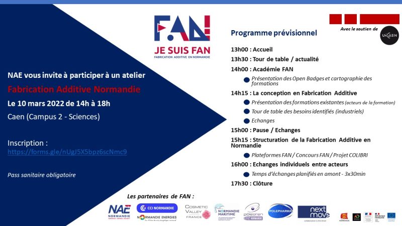 Atelier Fabrication Additive – 10/03/22