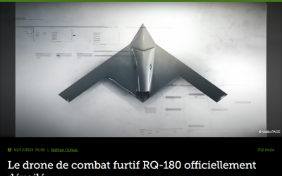 Le drone de combat furtif RQ-180 officiellement dévoilé