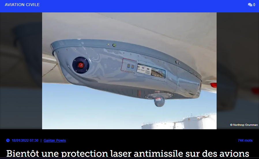 Bientôt une protection laser antimissile sur des avions de la compagnie FedEx ?