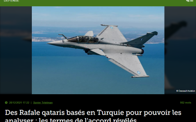 Des Rafale qataris basés en Turquie pour pouvoir les analyser : les termes de l&rsquo;accord révélés