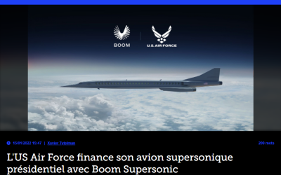 L&rsquo;US Air Force finance son avion supersonique présidentiel avec Boom Supersonic