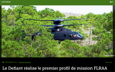 Le Defiant réalise le premier profil de mission FLRAA