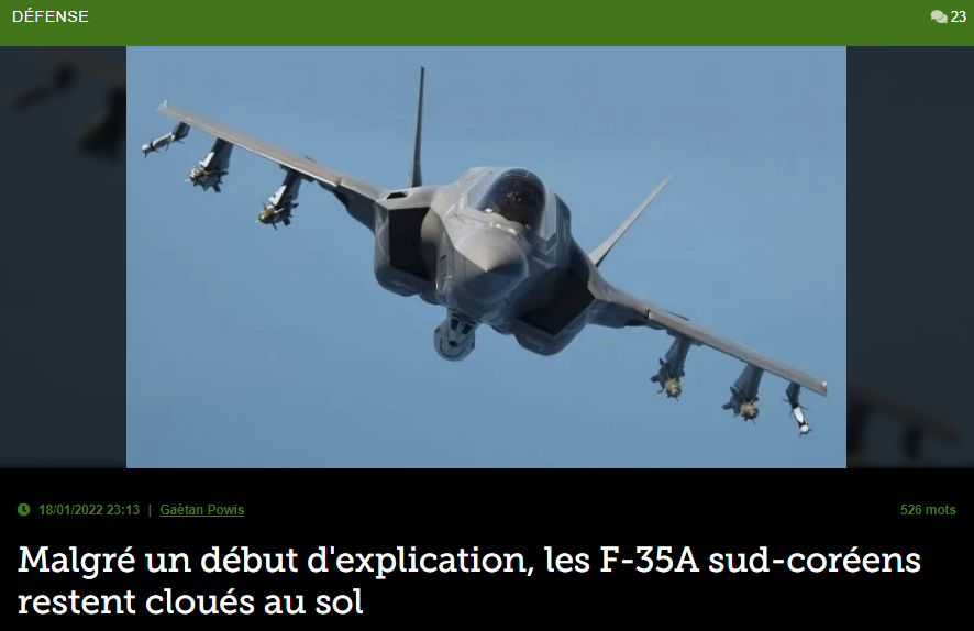 Malgré un début d’explication, les F-35A sud-coréens restent cloués au sol