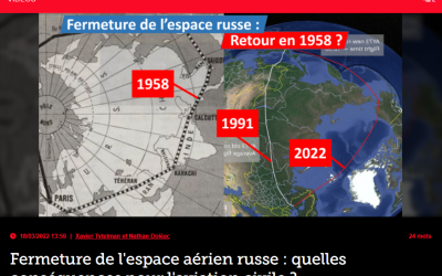 Fermeture de l&rsquo;espace aérien russe : quelles conséquences pour l&rsquo;aviation civile ?