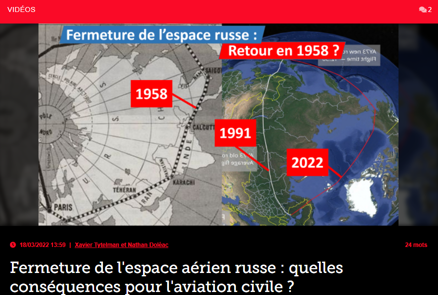 Fermeture de l’espace aérien russe : quelles conséquences pour l’aviation civile ?