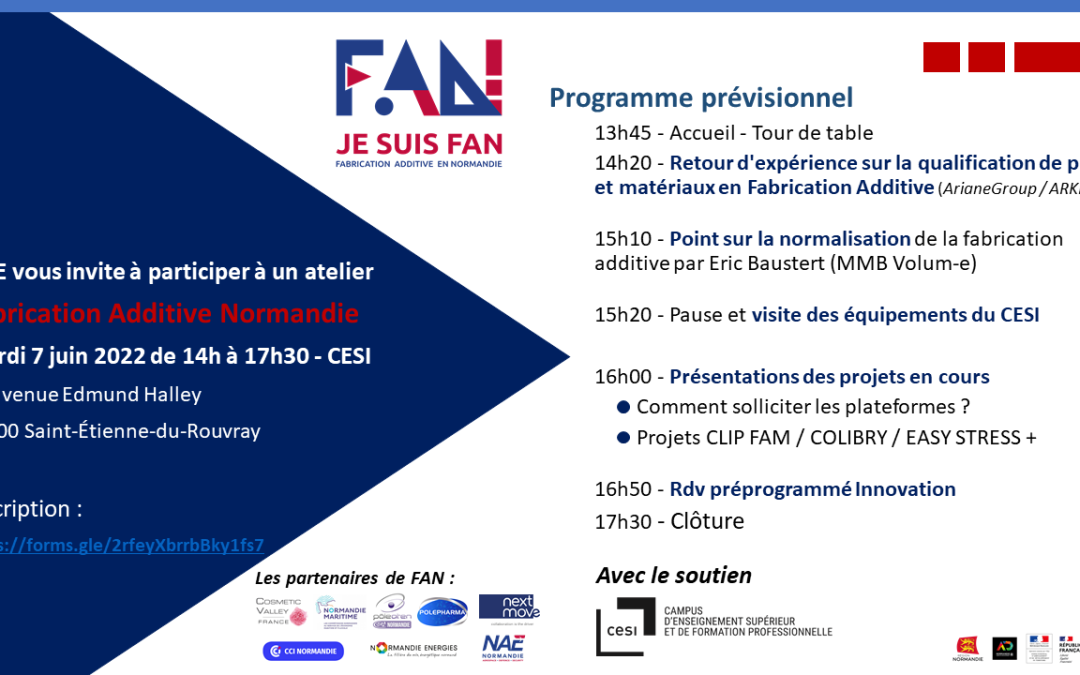 Atelier Fabrication Additive – 07/06/22