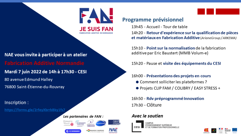 Atelier Fabrication Additive – 07/06/22