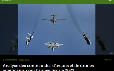 Analyse des commandes d&rsquo;avions et de drones américains pour l&rsquo;année fiscale 2023