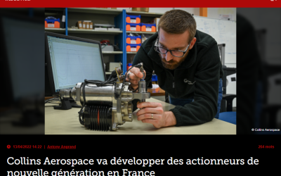 Collins Aerospace va développer des actionneurs de nouvelle génération en France