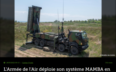 L’Armée de l’Air déploie son système MAMBA en Roumanie