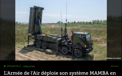 L&rsquo;Armée de l&rsquo;Air déploie son système MAMBA en Roumanie