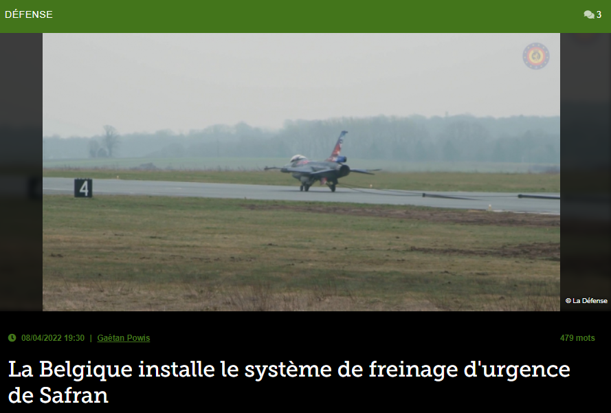 La Belgique installe le système de freinage d’urgence de Safran