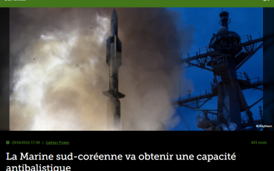 La Marine sud-coréenne va obtenir une capacité antibalistique