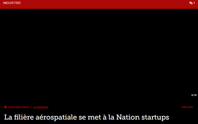 La filière aérospatiale se met à la Nation startups