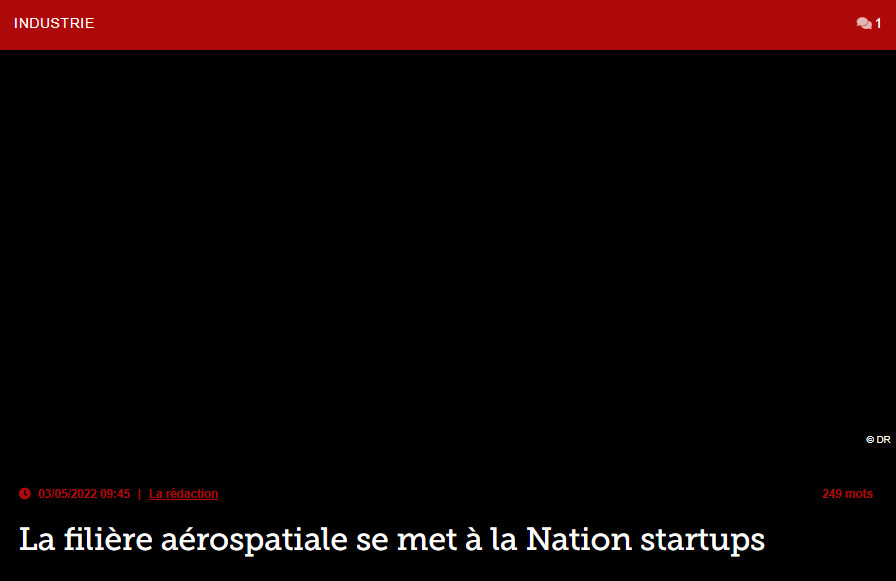 La filière aérospatiale se met à la Nation startups