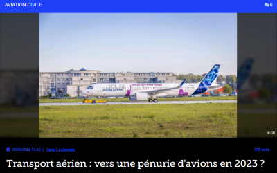 Transport aérien : vers une pénurie d’avions en 2023 ?