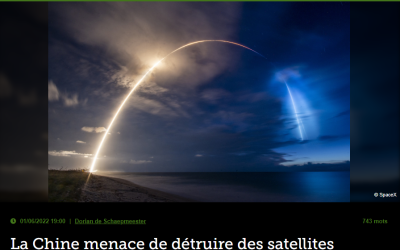 La Chine menace de détruire des satellites Starlink