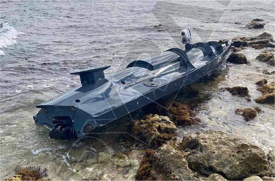A mysterious ukrainian naval drone discovered off Crimea