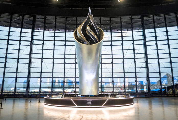 Plus d’informations sur les capacités techniques de l’énorme torche imprimée en 3D dans le nouveau stade de Las Vegas
