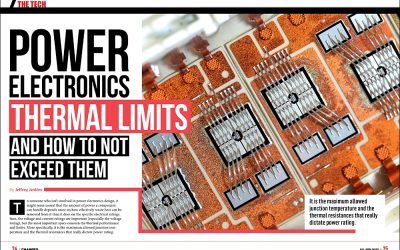 Power electronics thermal limits and how to not exceed them