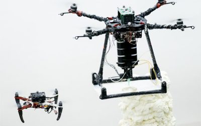 Des drones d&rsquo;impression 3D fonctionnent comme des abeilles pour construire et réparer des structures en vol